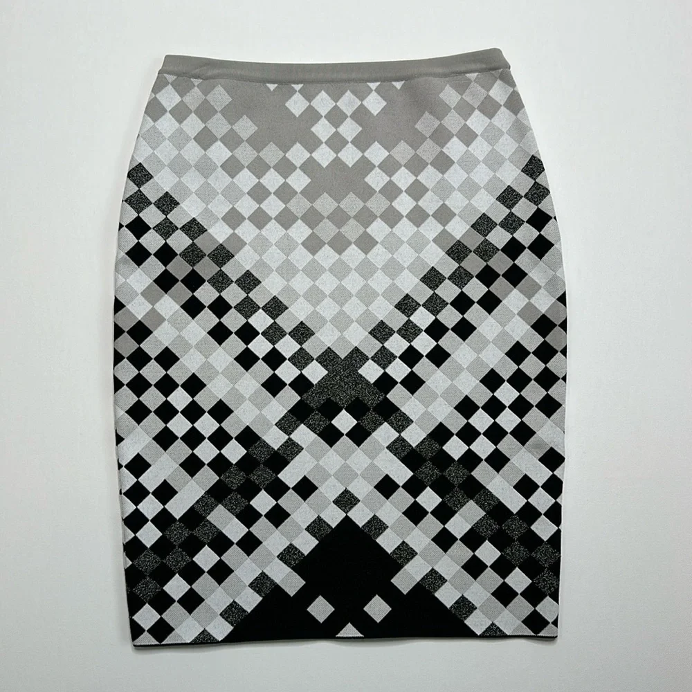 Alexander Wang Checked Knit Skirt